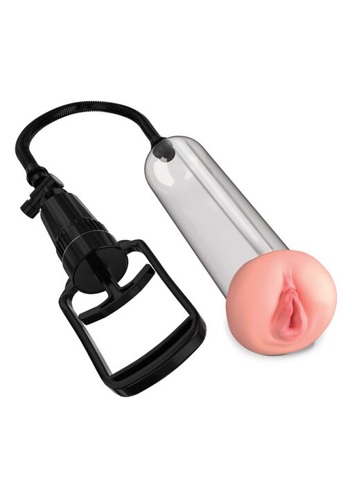 Pompa con un ugello di una vagina femminile
